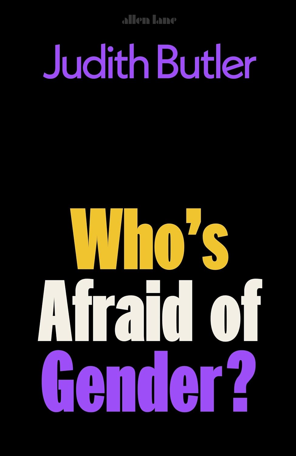 (SIGNED EDITION) Judith Butler : Who's Afraid of Gender?