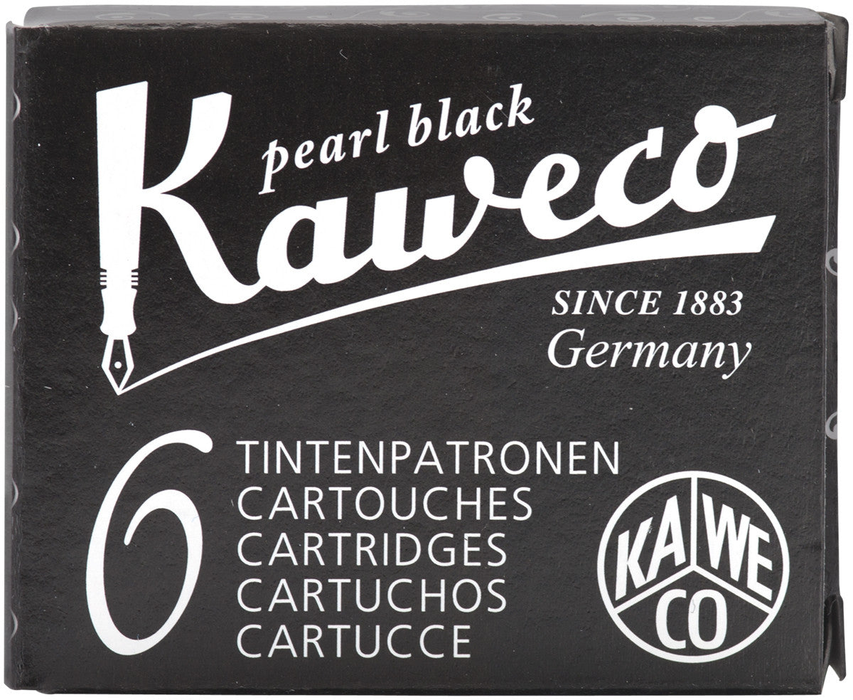 Pack of 6 Kaweco Ink Cartridges - Pearl Black